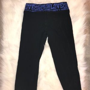 Cropped VS Pink Leggings, wide pant